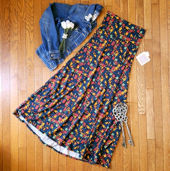 LuLaRoe Dresses & Skirts - LLR Stained Glass Maxi Skirt